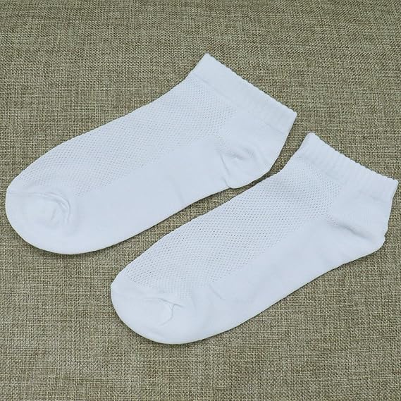 10 Pairs Disposable Cotton Socks - Travel Portable, Wash - free, Compressed, Hight Stretch for Men Women - Single - use for Daily Use,White. - BusDeals