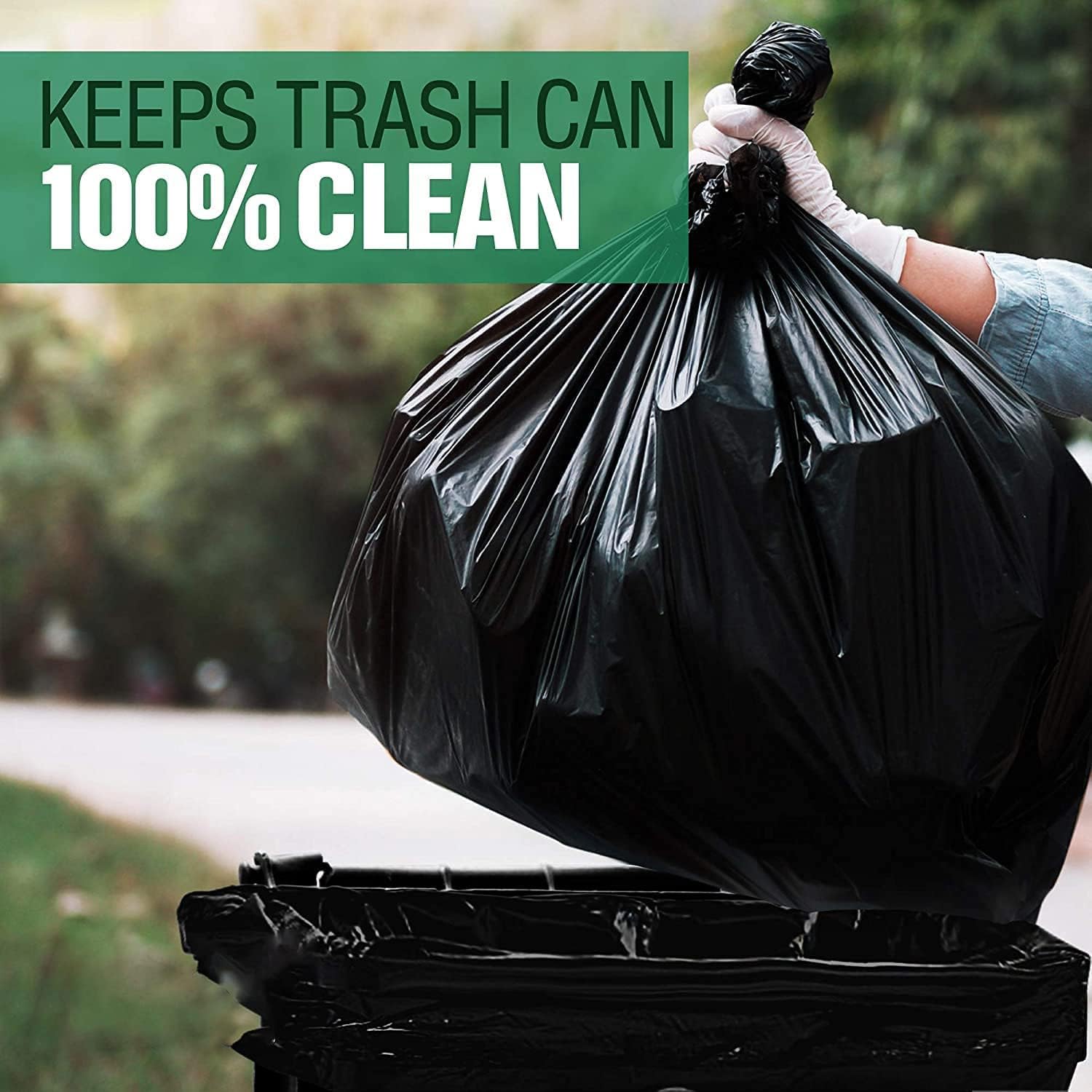 10 Pcs 120x130 cm; Extra Large Thick & Strong Big Trash Bags . - BusDeals