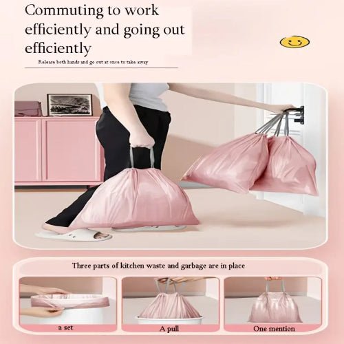 100 Pcs 45x45 cm; Extra Thick & Strong Trash Bags Small Garbage Bags. - BusDeals