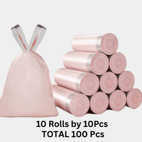 100 Pcs 45x45 cm; Extra Thick & Strong Trash Bags Small Garbage Bags. - BusDeals