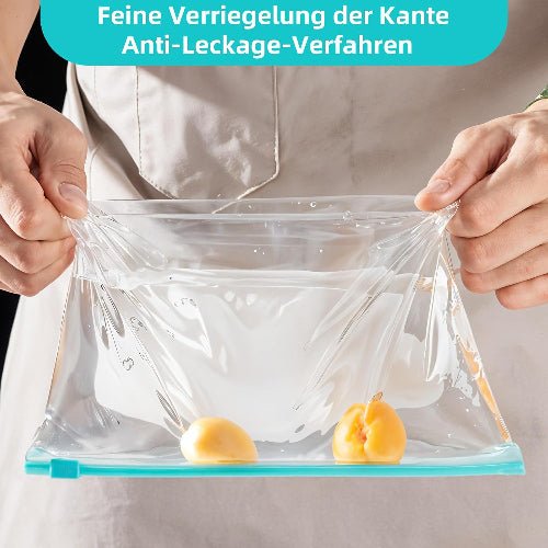 15 Pcs 23x16 cm; Antibacterial food bag with zipper close. Reusable Ziplock Bags - BusDeals