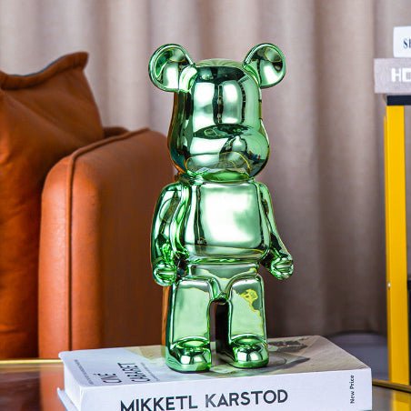 1pc 28cm Green Decoration Trendy Bear Ceramic Ornament. - BusDeals