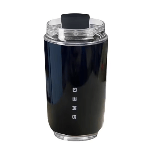 240ML Smeg Beverage Cup Travel Portable Car Drinking Cup Stainless Steel Vacuum Leak proof Coffee Thermos, Black. - BusDeals