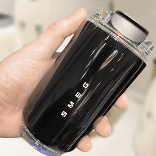 240ML Smeg Beverage Cup Travel Portable Car Drinking Cup Stainless Steel Vacuum Leak proof Coffee Thermos, Black. - BusDeals