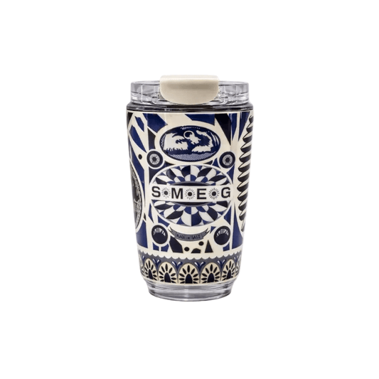 SMEG branding on a kitchen counter. 240ML Smeg Travel Portable Car Drinking Cup Coffee Thermos, Blue Majoclia - BusDeals