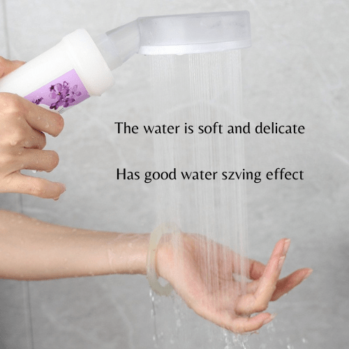 2pc Set Fragrance Shower Head Filter with Free shower head, Roses. - BusDeals