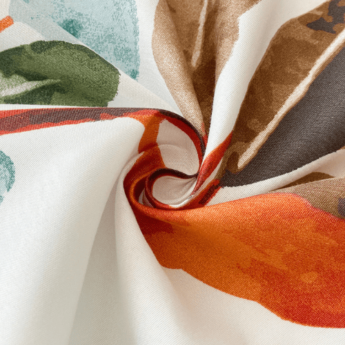 3 Pieces Flat Bedsheet Set, Green Leaves Design. - BusDeals