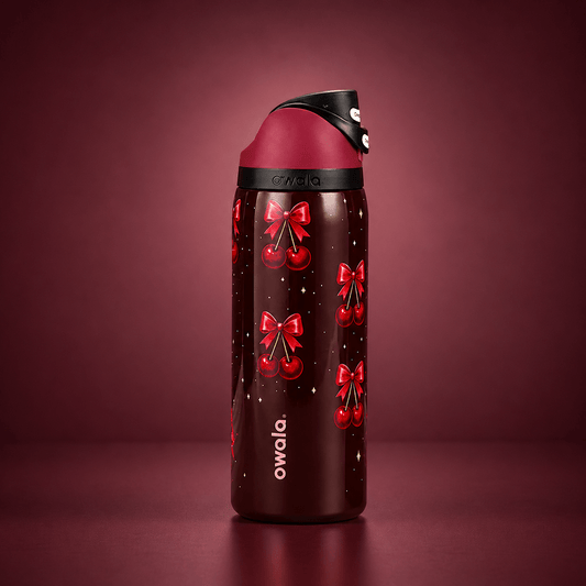 32 OZ. 945 ML Owala Special Edition Stainless Steel Water Bottle, Cherry - BusDeals