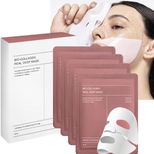 4 Pcs Bio - Collagen Deep Mask, Hydrating Overnight Mask Sleep. - BusDeals