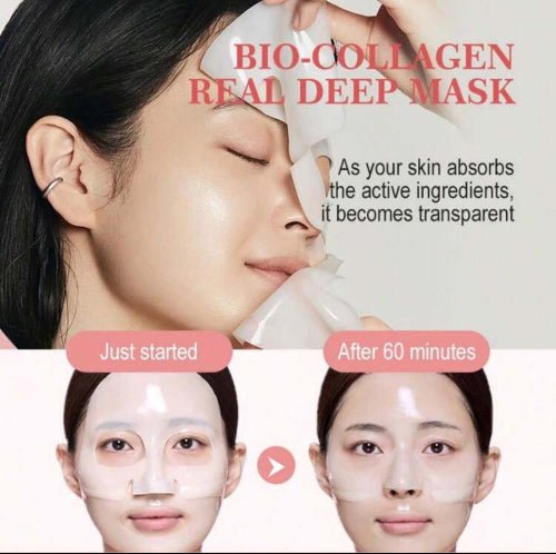 4 Pcs Bio - Collagen Deep Mask, Hydrating Overnight Mask Sleep. - BusDeals