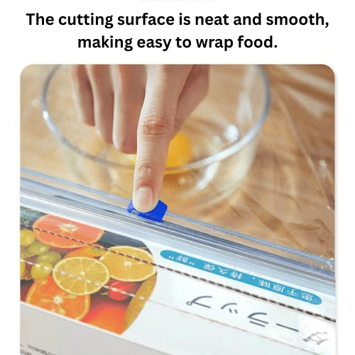 70 Meters film food disposable cover with knife and Free Refill 70 meters, Pack of 2. - BusDeals