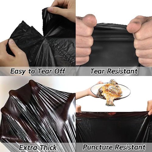 72 Pcs 45x50 cm; Extra Thick & Strong Trash Bags Small Garbage Bags. - BusDeals