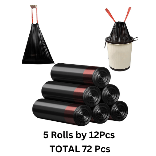 72 Pcs 45x50 cm; Extra Thick & Strong Trash Bags Small Garbage Bags. - BusDeals