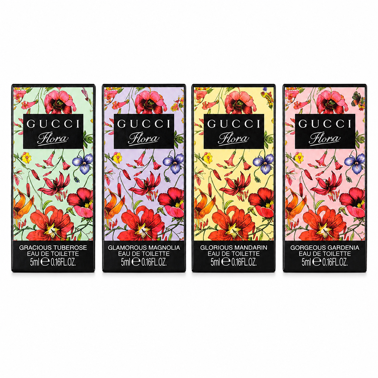 Gucci Flora Mini Perfume Gift Set Limited Edition 5ml*4pcs