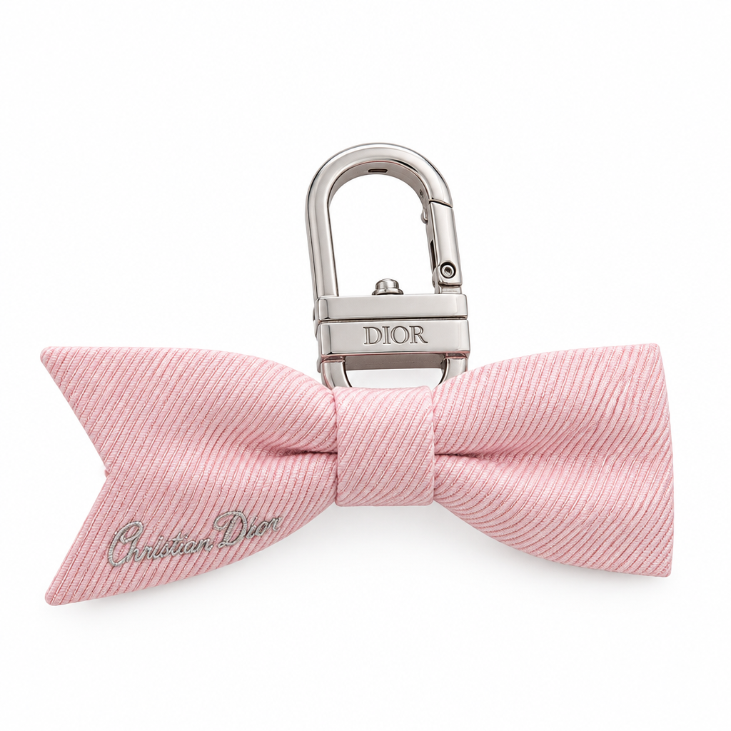 Dior Beauty Ribbon Keychain Pink