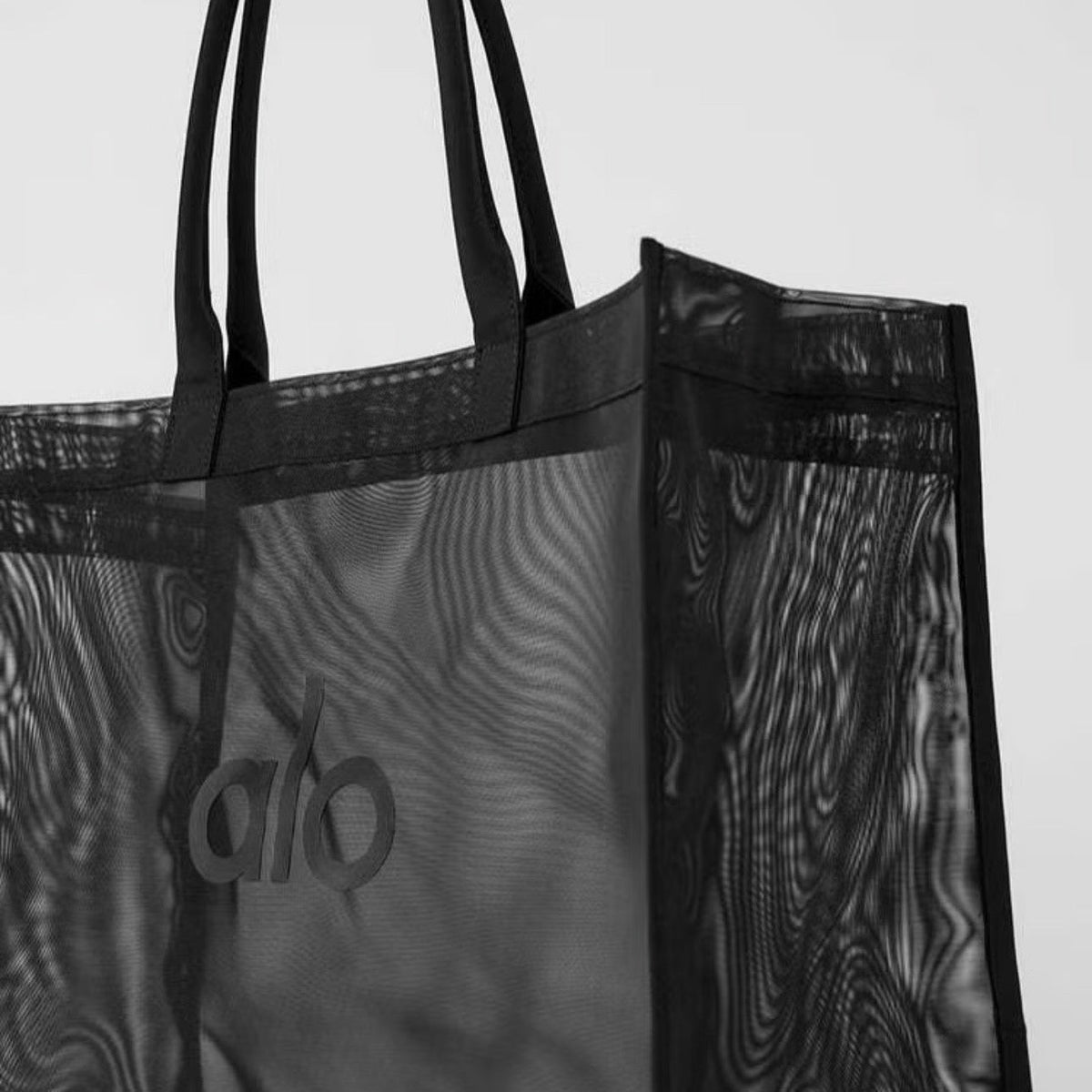 ALO Yoga Mesh Bag Fitness shoulder bag Beach Tote Black - BusDeals