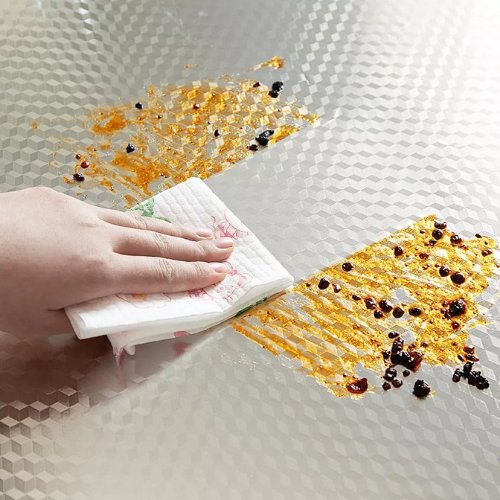 Aluminum foil waterproof paper kitchen stickers silver 40x3meter.
