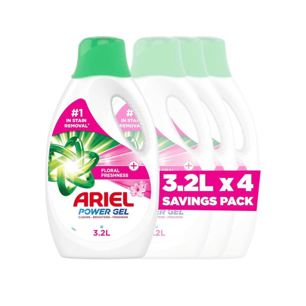 Ariel Floral Breeze Laundry Detergent Power Gel 3.2 L*4 Dual Pack - BusDeals