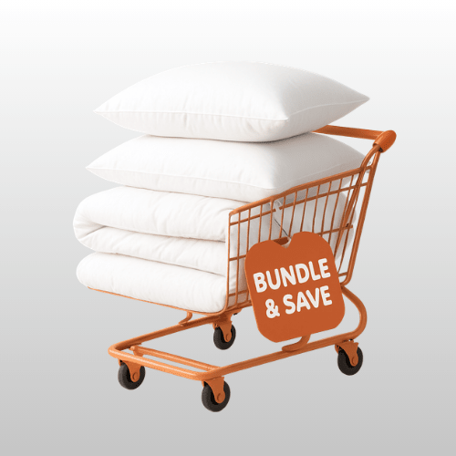 Bundle & Safe QUEEN SIZE Soft 1 Duvet (200*230cm) with 2 Pieces Pillow (50*75cm) in vacuum - packed. - BusDeals