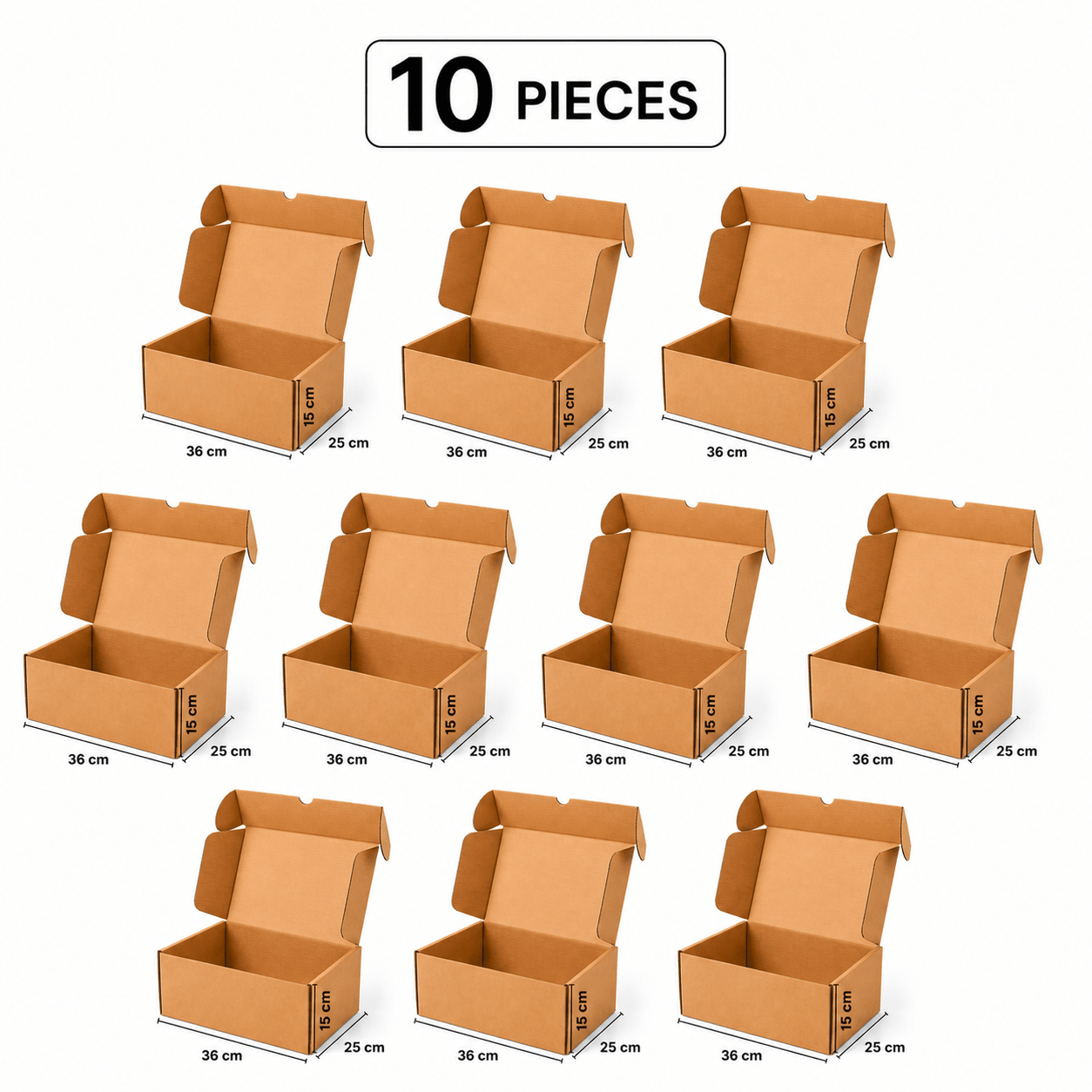 Cardboard Shipping Boxes 36*15*25cm - BusDeals