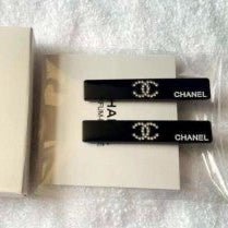 Chanel Beauty Hair Pin Hair accessory CC Counter Llimited Black 2 Set Novelty 6x1 cm - BusDeals