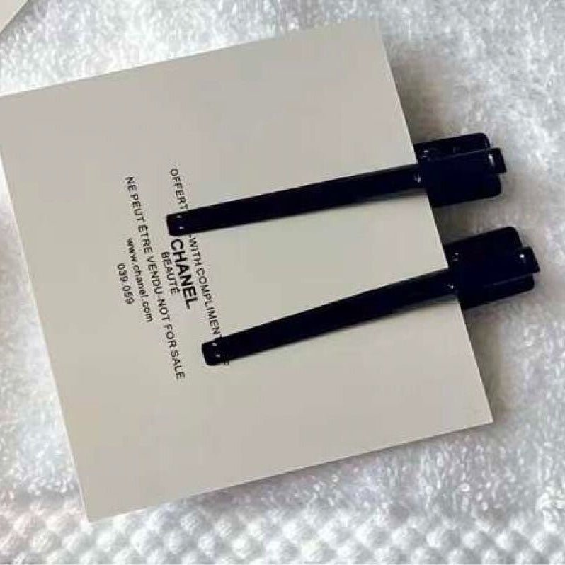 Chanel Beauty Hair Pin Hair accessory CC Counter Llimited Black 2 Set Novelty 6x1 cm - BusDeals