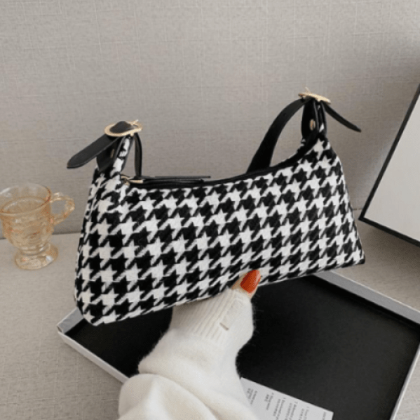 Checkered Design Shoulder Messenger Bag. - BusDeals