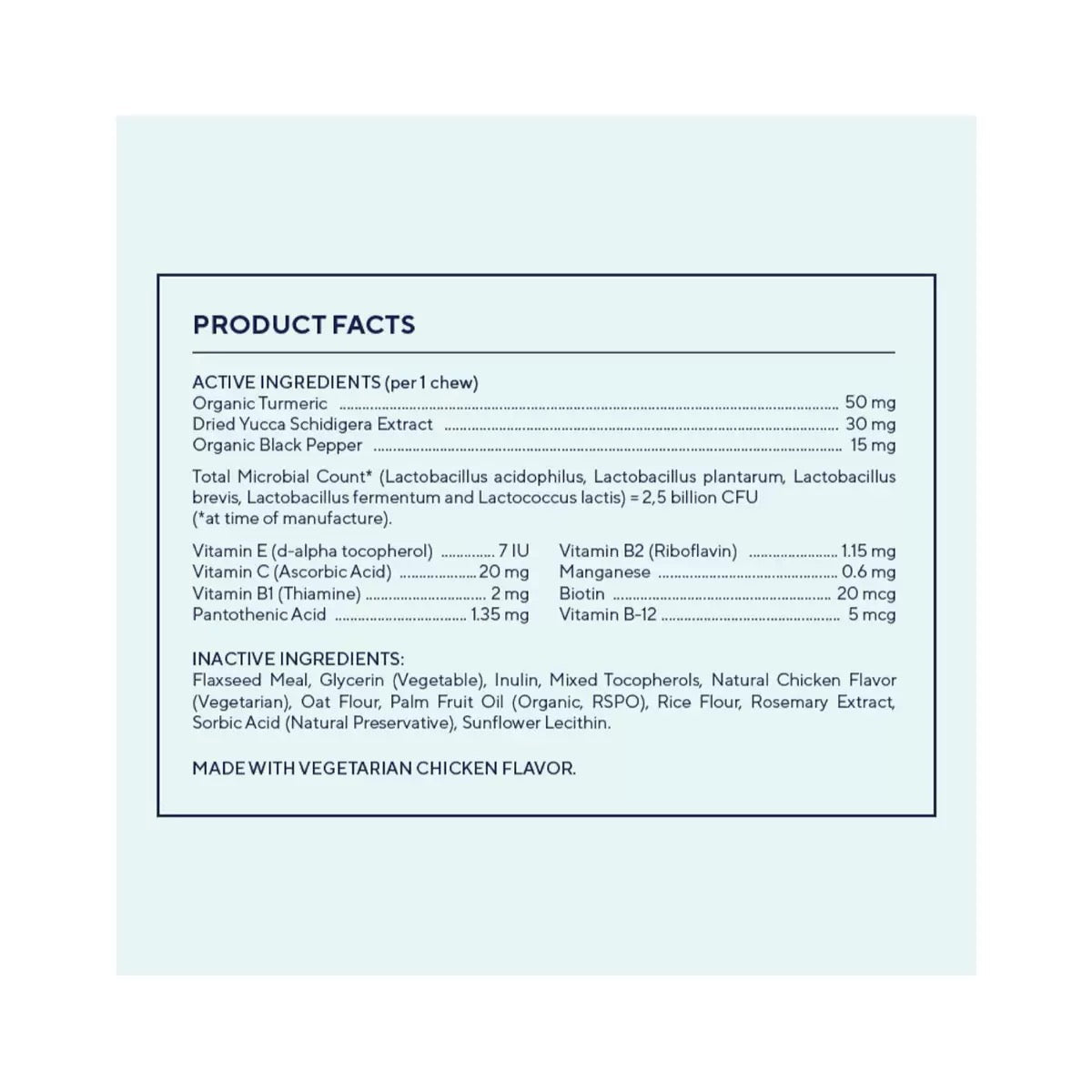 Dog Probiotic Chewable Tablets, Chicken Flavor 30 Chews - BusDeals