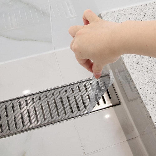 Filter Sticker,Shower Drain Adapter Hair Stopper, Drain Covers to Catch Hair - 7cm x 10m - BusDeals