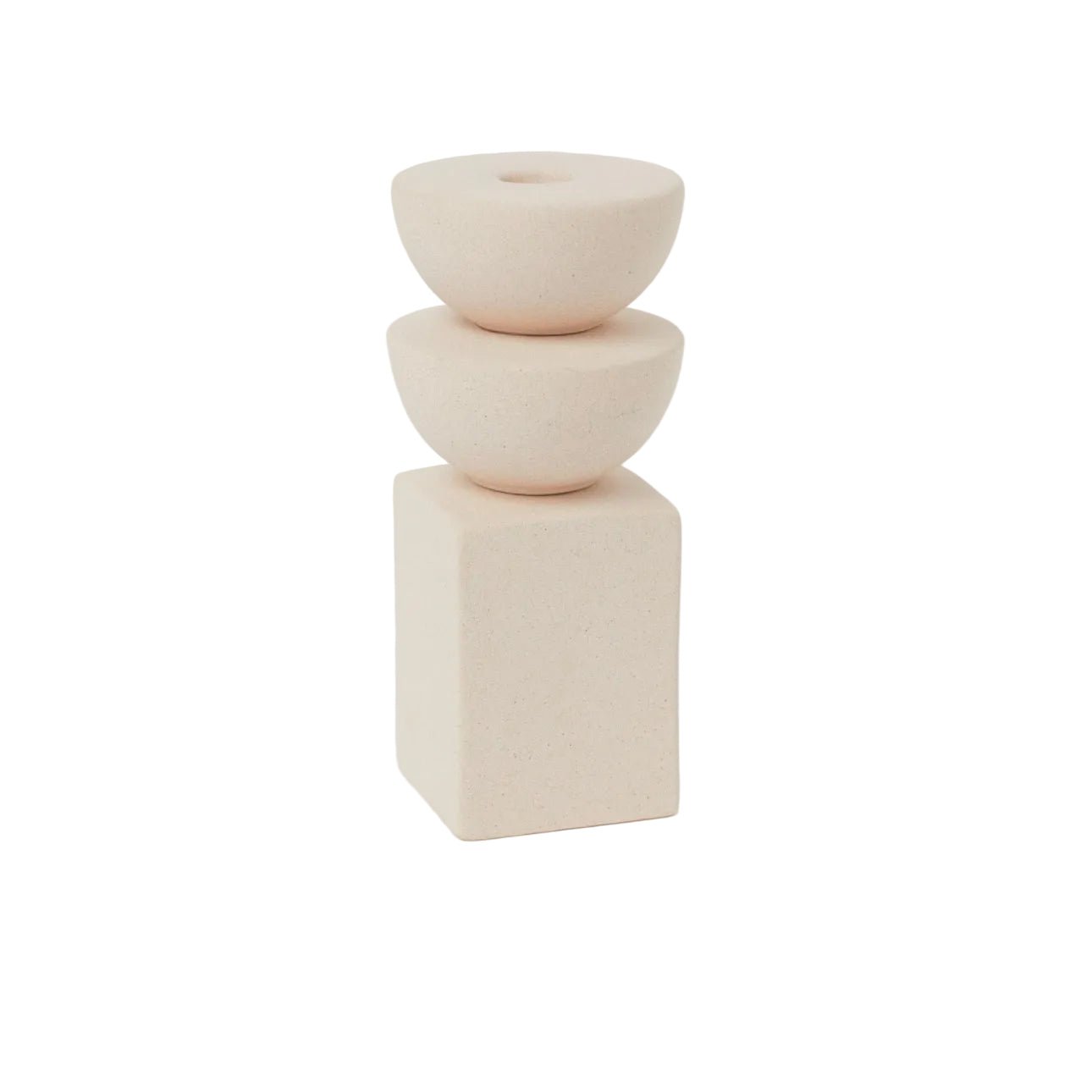 H&M Ceramic Candlestick Holder Height 17.5cm. - BusDeals
