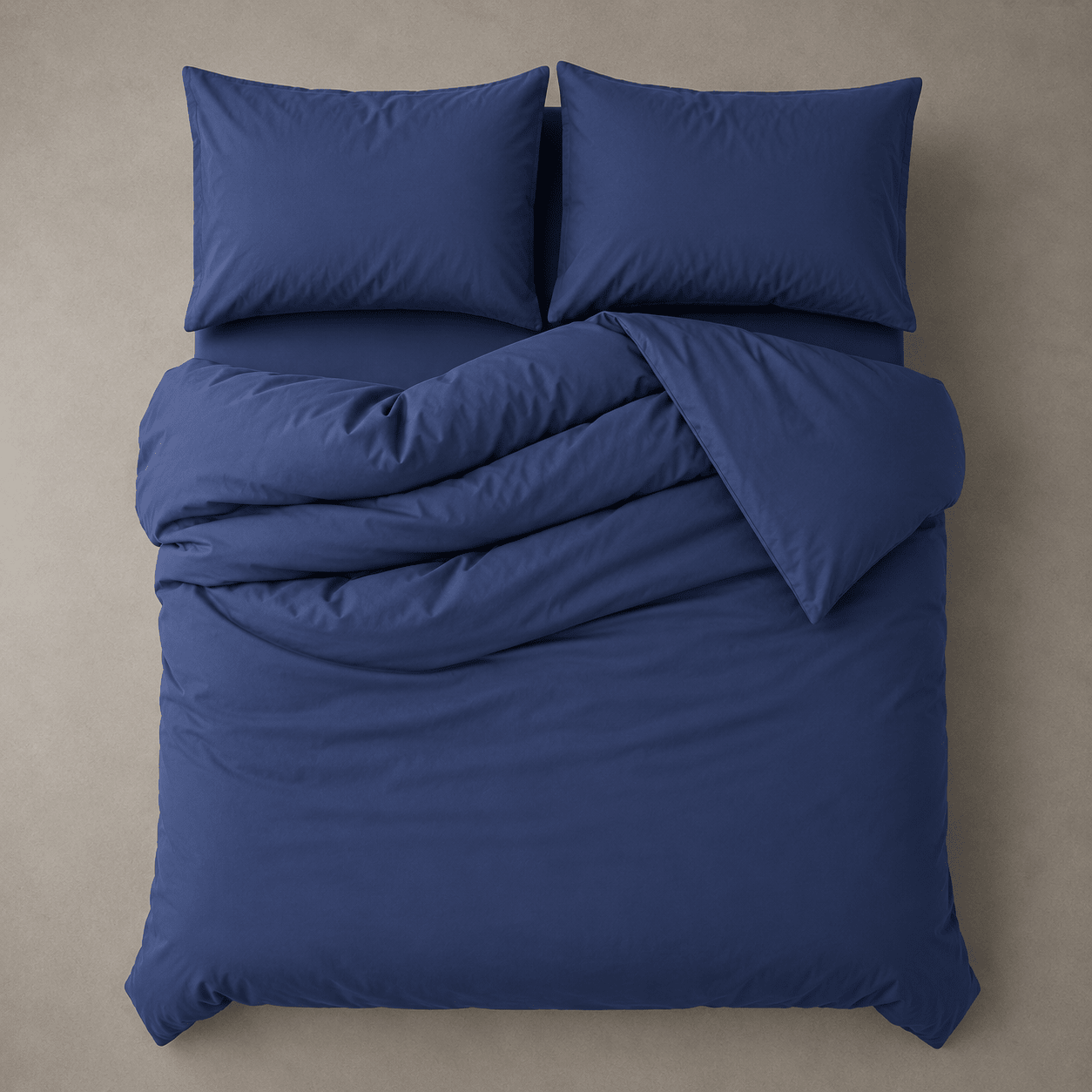 King size 6 Pieces bedding Set, Super Soft Wrinkles fabric Washable Cotton Blue Color. - BusDeals