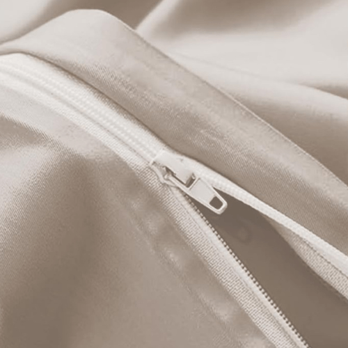 King Size 6 Pieces Premium Bamboo Satin Silky Duvet Cover set, Teal color. - BusDeals