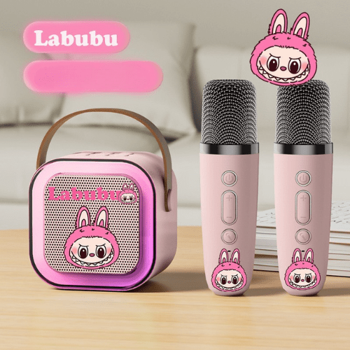 Labubu Karaoke Machine 2 Microphones Kids Girls Birthday Presents Girls. - BusDeals