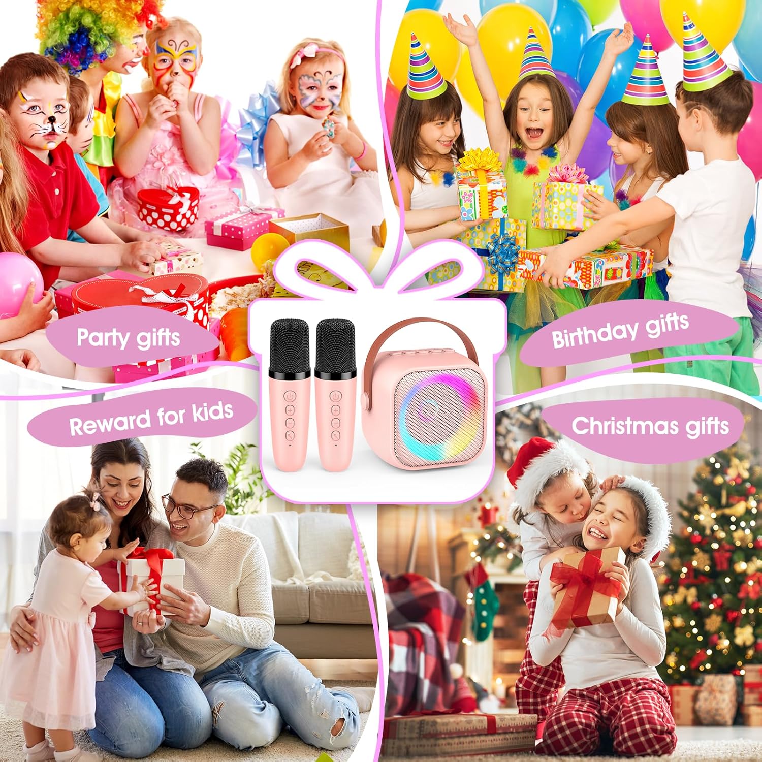 Labubu Karaoke Machine 2 Microphones Kids Girls Birthday Presents Girls. - BusDeals