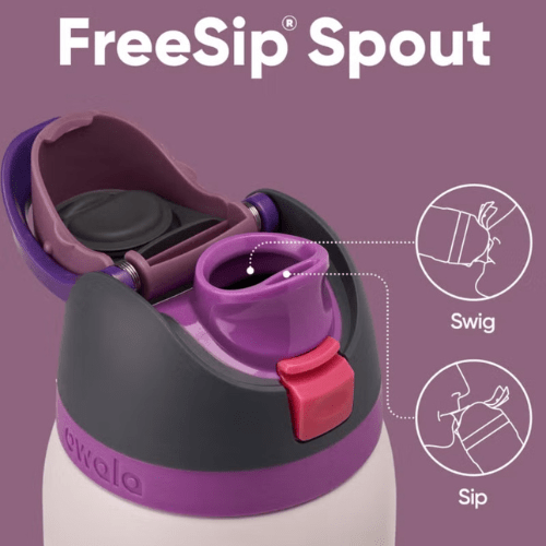 Oowala FreeSip Stainless Steel Water Bottle with Straw – 32 oz Leak - Proof Travel Bottle, BPA - Free & Insulated – Dreamy Field - BusDeals