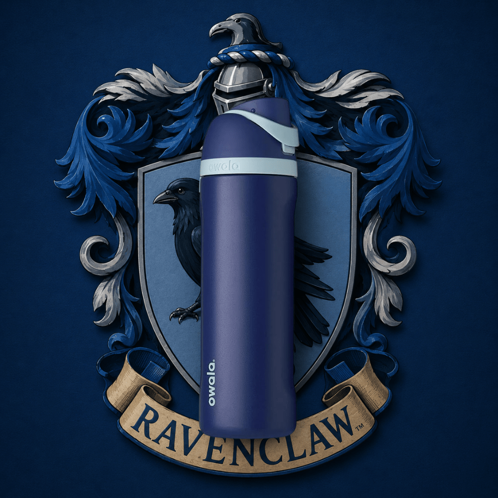 Owala 24 oz 710 ml Harry Potter FreeSip Insulated Stainless Steel Water Bottle, Ravenclaw Blue - BusDeals