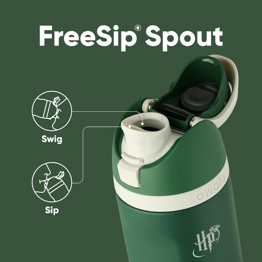 Owala 24 oz 710 ml Harry Potter FreeSip Insulated Stainless Steel Water Bottle, Slytherin Green. - BusDeals
