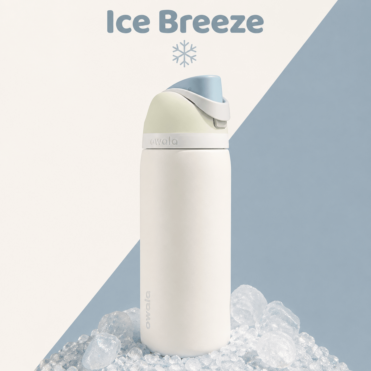 Owala FreeSip Insulated Stainless Steel Water Bottle with Straw for Sports and Travel, BPA - Free, 32oz, Iced Breeze - BusDeals