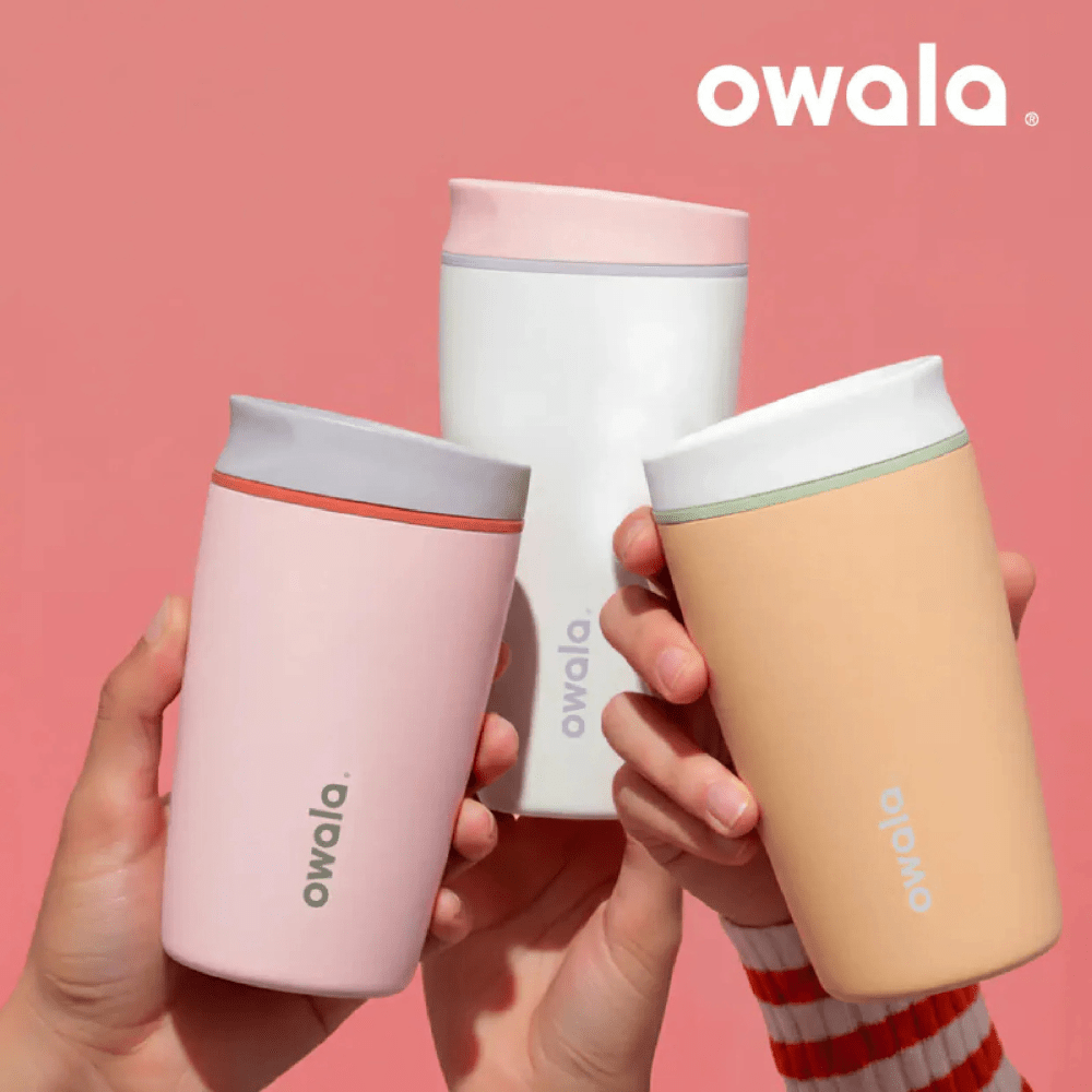 Owala SmoothSip Slider - Stainless Steel - 12-oz. - Sugar High, Pink - BusDeals