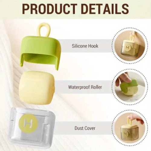 Portable Powerful Hair and Dust Remover, Washable Gel, Green color. - BusDeals
