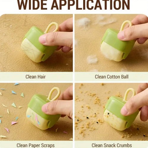 Portable Powerful Hair and Dust Remover, Washable Gel, Green color. - BusDeals