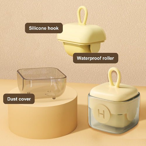 Portable Powerful Hair and Dust Remover, Washable Gel, Yellow color. - BusDeals