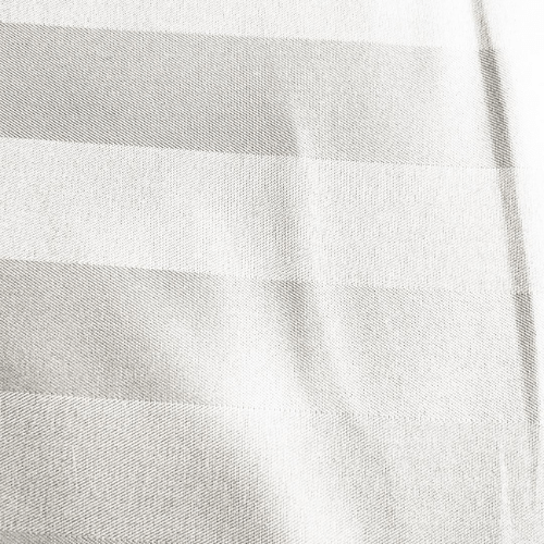 Premium King size 6 pieces Plain white striped design, bedding set. - BusDeals