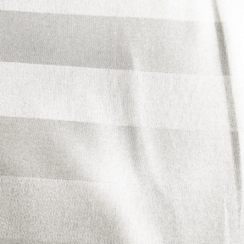 Premium King size 6 pieces Plain white striped design, bedding set. - BusDeals