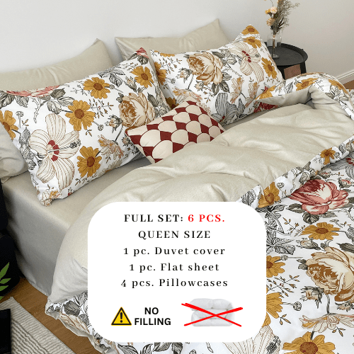 Queen size, 6 - piece stunning garden set in a delightful shade of green. - BusDeals