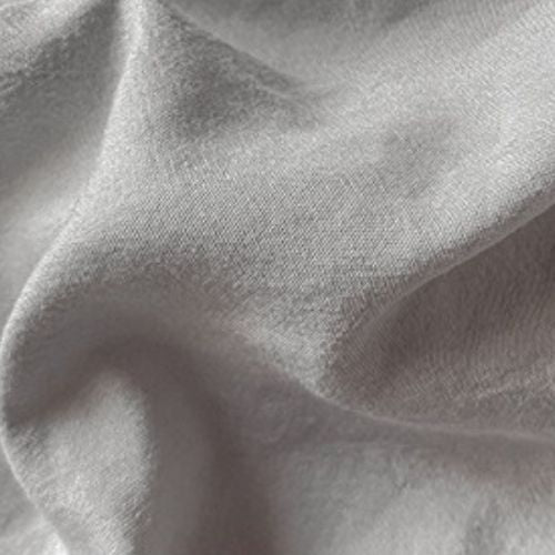 Queen size 6 Pieces bedding Set, Washable Cotton Light Grey Color. - BusDeals