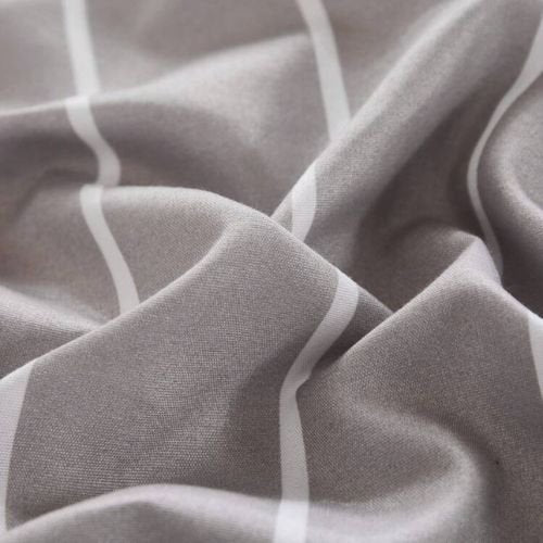 Queen size 6 pieces Bedding Set without filler , Posh Stripe Design - BusDeals