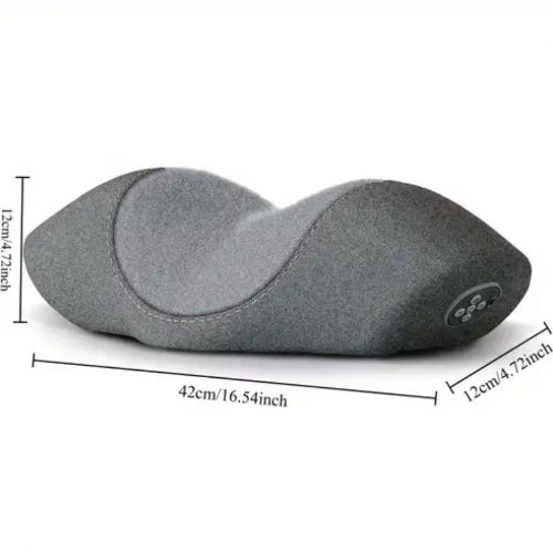 Rechargeable neck massager pillow, vibration heating. - BusDeals