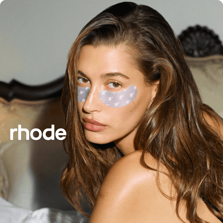 Rhode Summer Travel Kit with Peptide Eye Patches 6 sets on one box, Peptide Lip Tint Lomontini, with Free Yellow Pouch - BusDeals