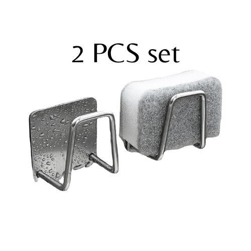 Set of 2 Pcs Stainless Steel Sponge Drain Rack. - BusDeals